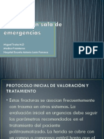 Atencion en Sala de Emergencia para Las Fracturas Abiertas