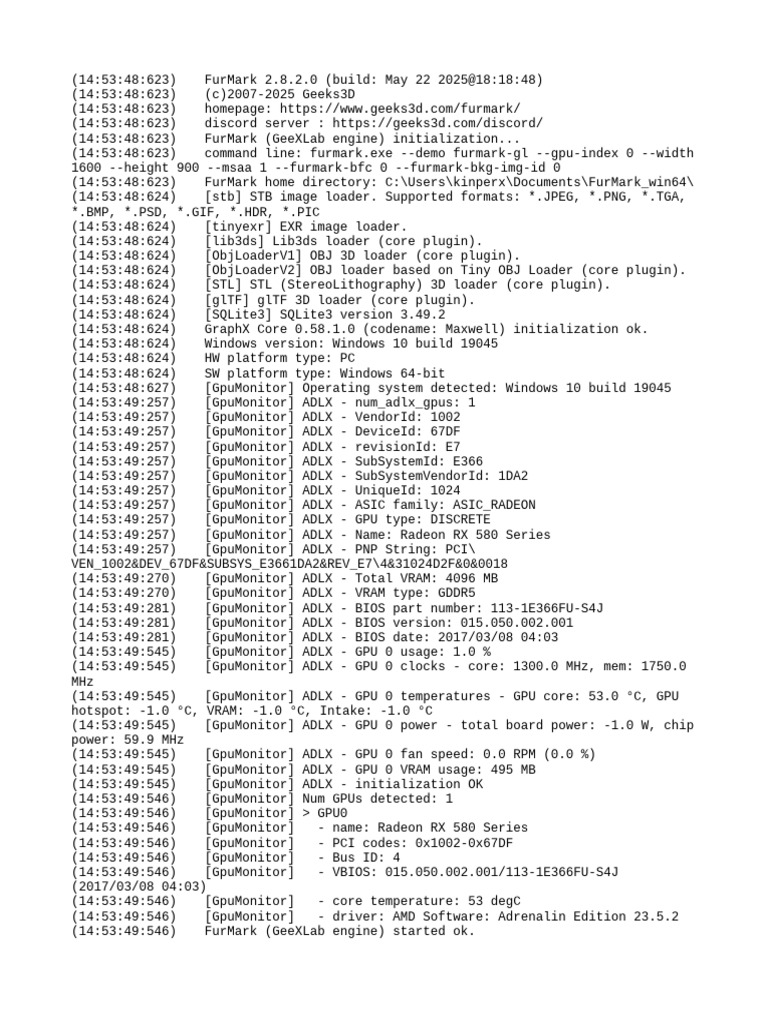 FurMark 2.8.2.0 GPU Benchmark Tool | PDF | Graphics Processing Unit ...