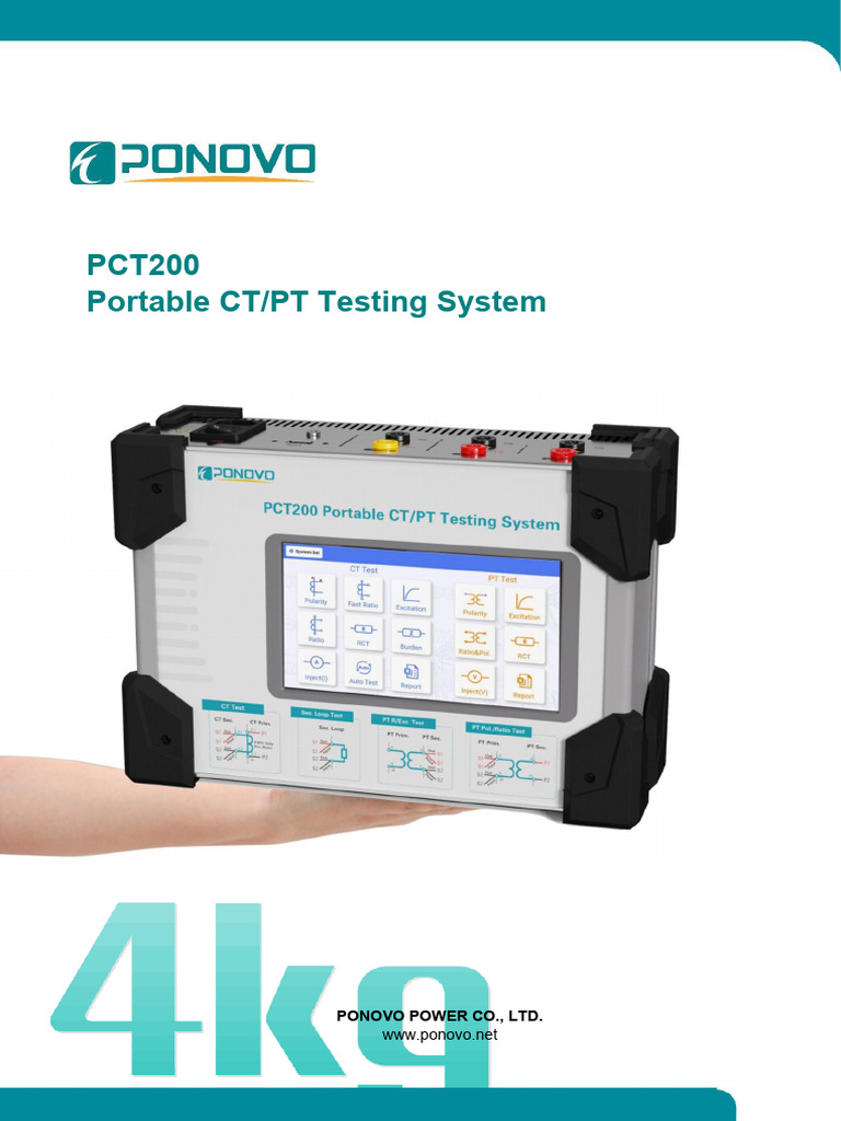 PCT200 Portable CT/PT Testing System | PDF | Transformer | Power Supply
