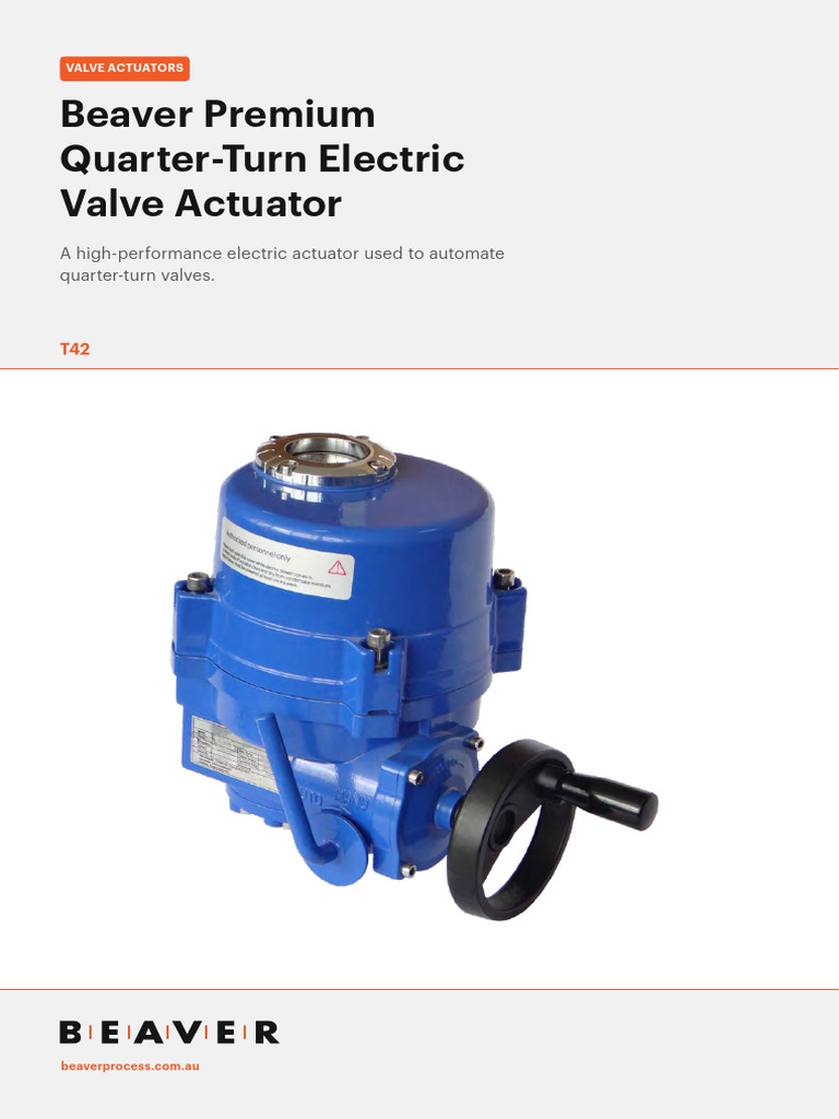 Beaver T42 Electric Valve Actuator | PDF | Actuator | Switch