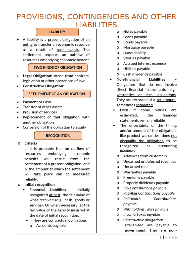 Understanding Liabilities and Provisions | PDF | Expense | Dividend