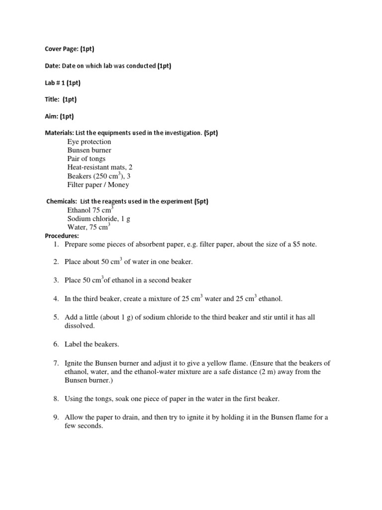 Lab 1 | PDF | Science & Mathematics