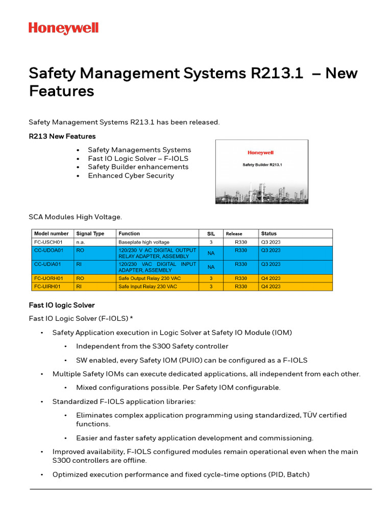 New Features in Safety Management Systems R213.1 | PDF