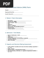 Discharge Against Medical Advice Form | PDF