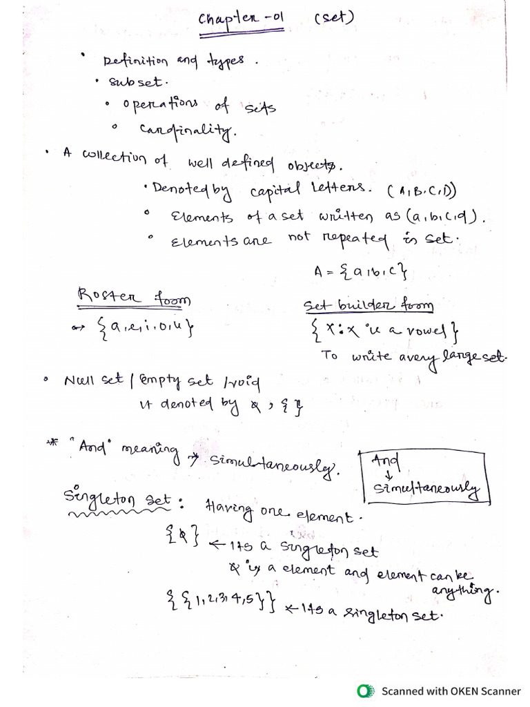 Math 01 ( Sets ) | PDF