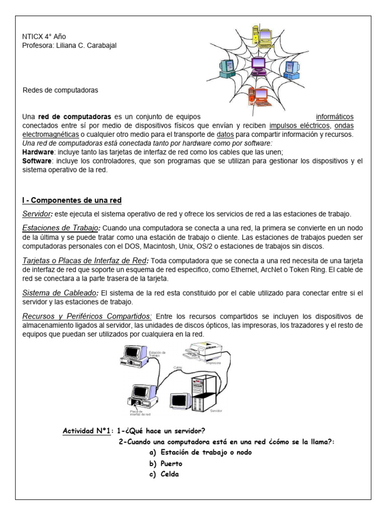 INTROREdes 4 To NTICx | PDF | Red de computadoras | Hardware de la ...