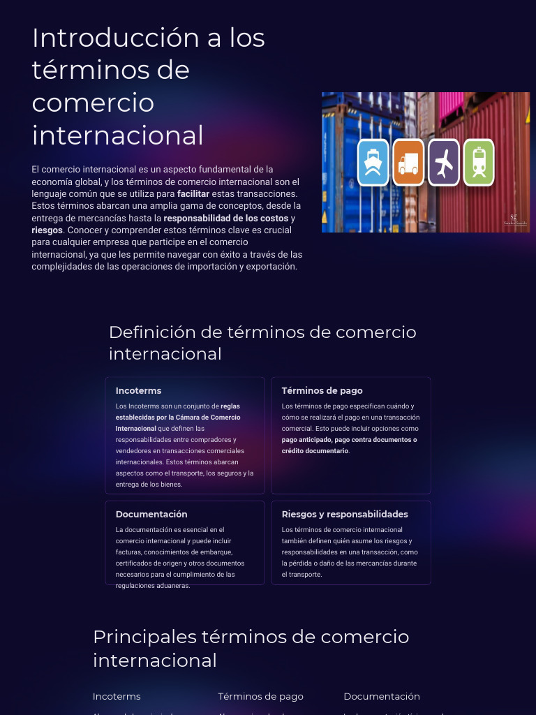 Términos Clave del Comercio Internacional | PDF | El comercio ...