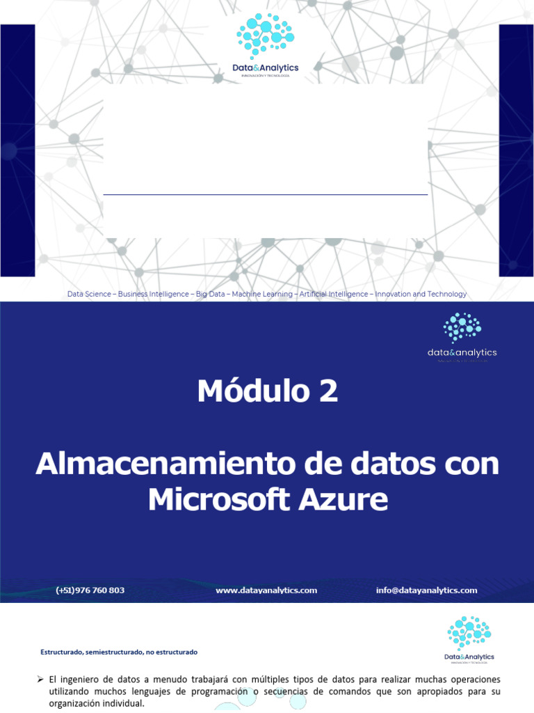 Ingeniería Datos Azure Sesion2 | PDF | Microsoft Azure | Apache Hadoop