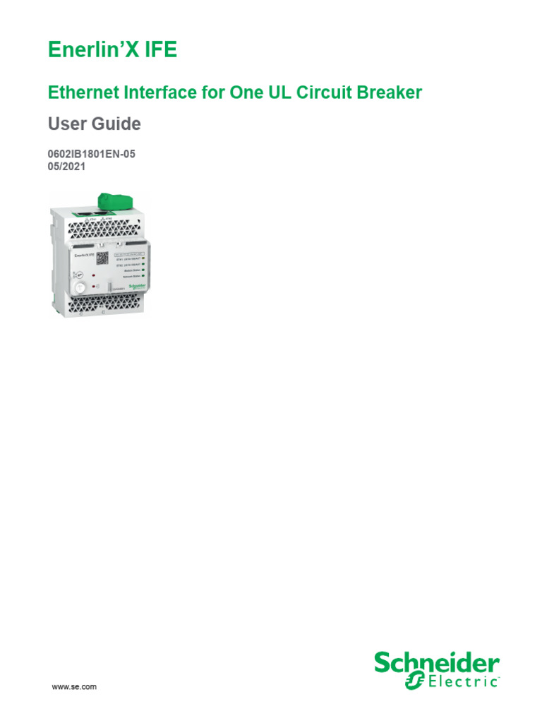 Ethernet Interface User Guide for UL Breaker | PDF | Transport Layer ...