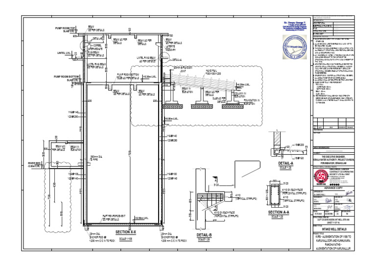 STR 400 - KRM Aluva - Intake Well Details (Advance Copy) | PDF | Civil ...