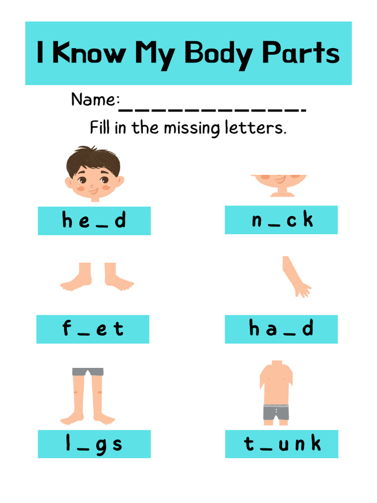 23 Body Parts OK Print Done | PDF | Mouth | Human Anatomy