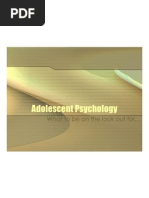 Adolescent Psychology