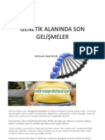 Genetikte Son Gelişmeler