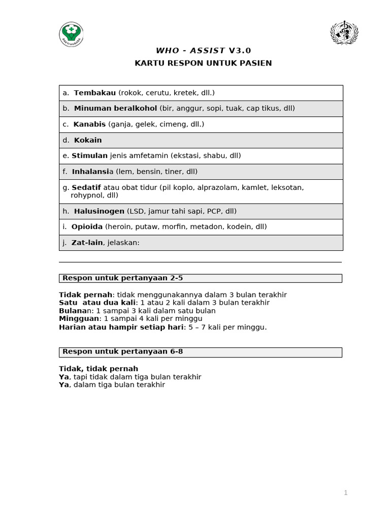 ASSIST Respond Card | PDF