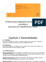 La Norma COVENIN para Adaptación de Edificaciones Accesibles