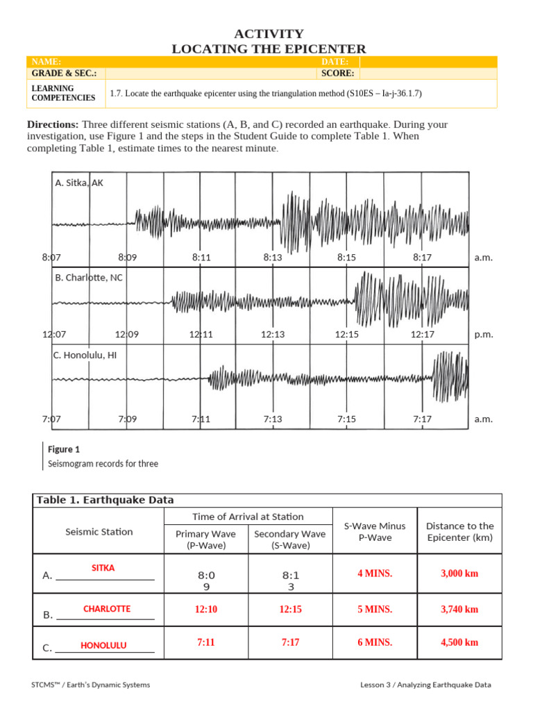Enresearchseismologyseismic Activity