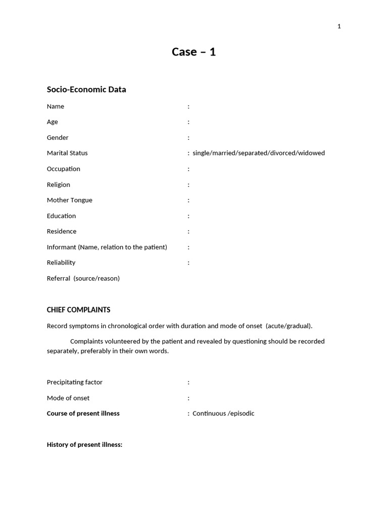 Comprehensive Mental Health Assessment | PDF | Delusion | Mental Disorder