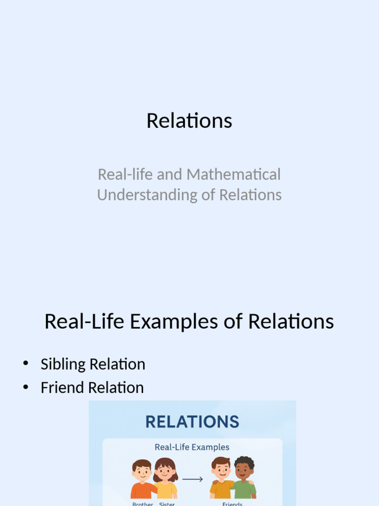 Understanding Mathematical Relations | PDF