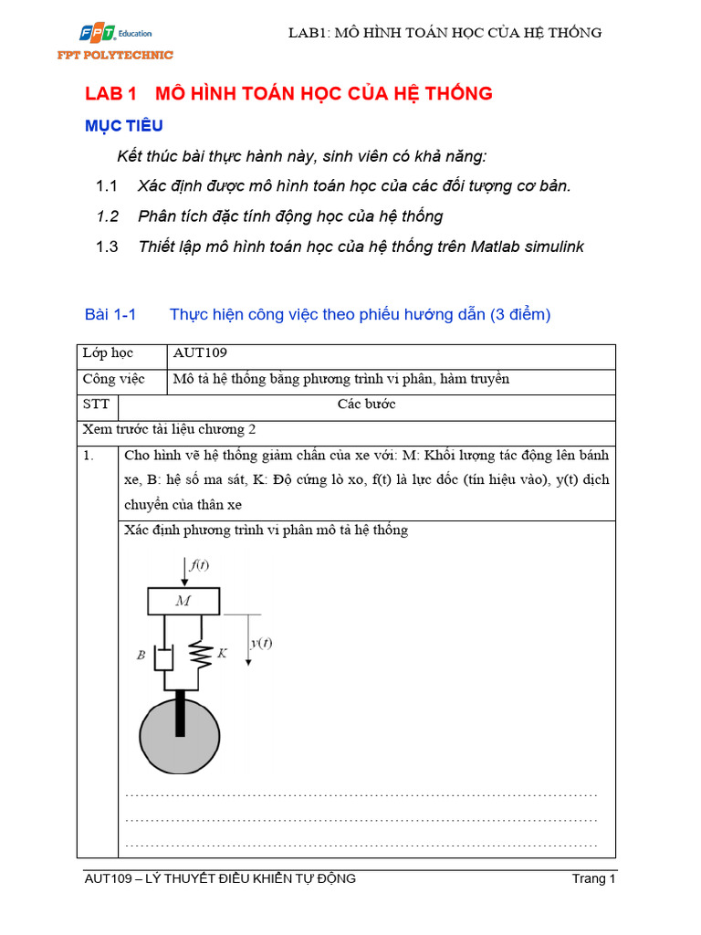 AUT109 Lab1 | PDF