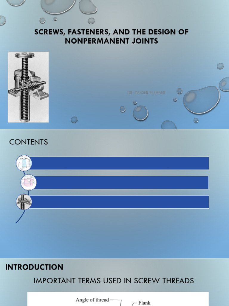 Design and Mechanics of Power Screws | PDF | Screw | Stress (Mechanics)