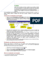 Guía para Explicar Encabezados y Pies de Página