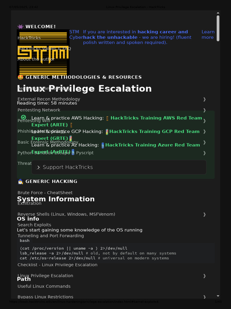 Linux Privilege Escalation Guide | PDF | Sudo | Superuser