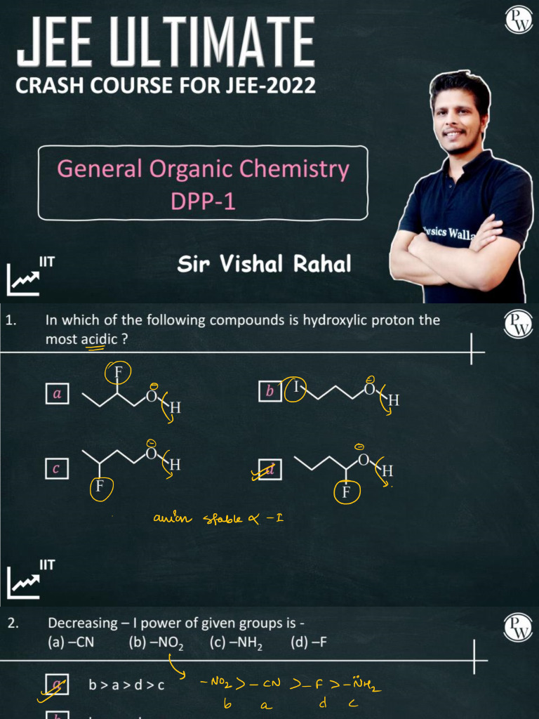 General Organic Chemistry - DPP 01 Solution Notes | PDF