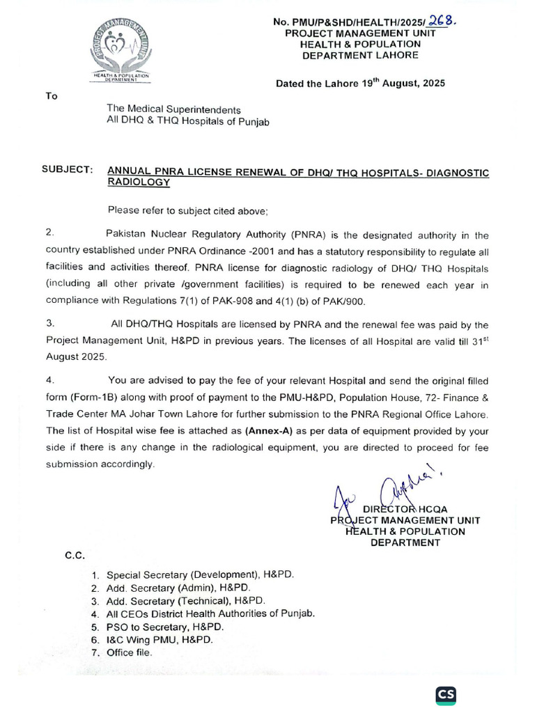 PNRA License Renewal | PDF