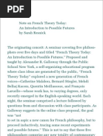 Golloway, French Theory Today