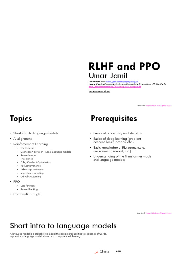 RLHF and PPO in Language Models | PDF | Computational Neuroscience ...