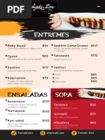 Menú Sushi Ken Cancún y Domicilio | PDF | Ramen | Sopa