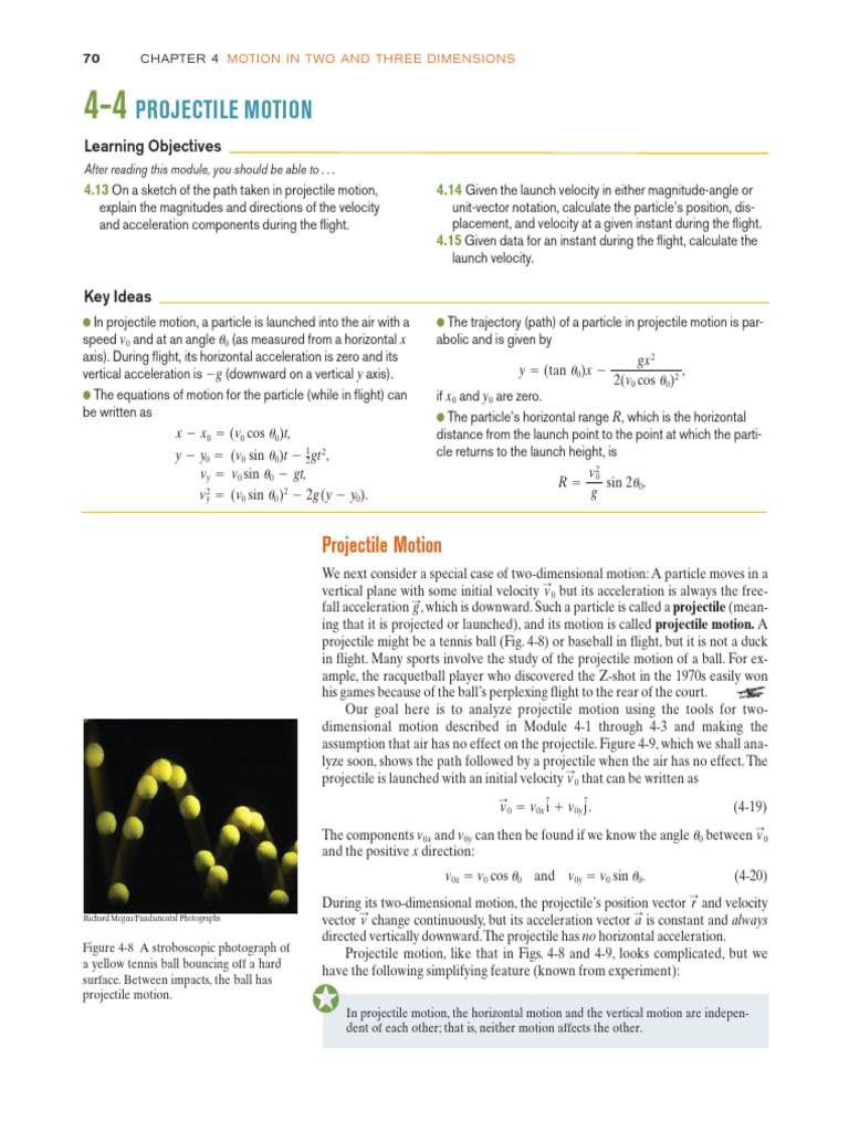 Understanding Projectile Motion Basics | PDF | Acceleration | Projectiles