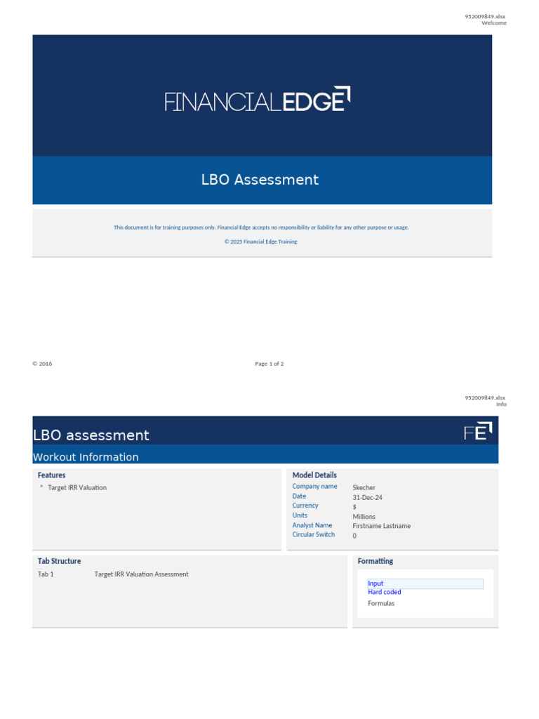 Oyjxwcyg LBO Assessment Skecher Full | PDF