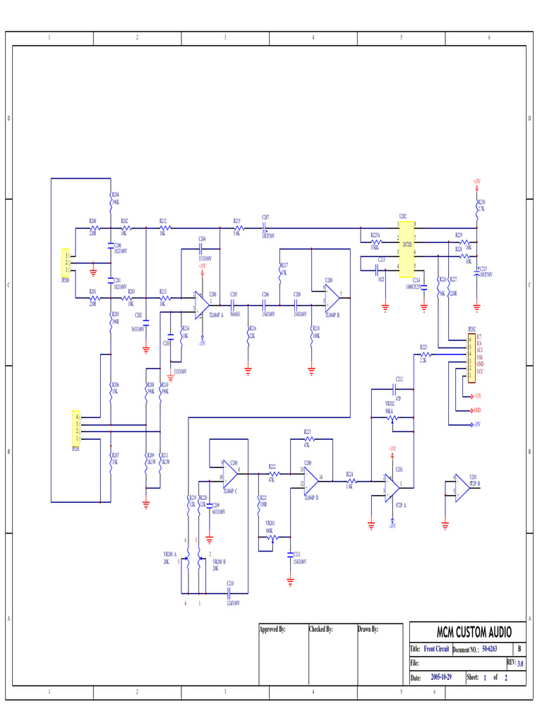 200W Subwoofer Schematic | PDF