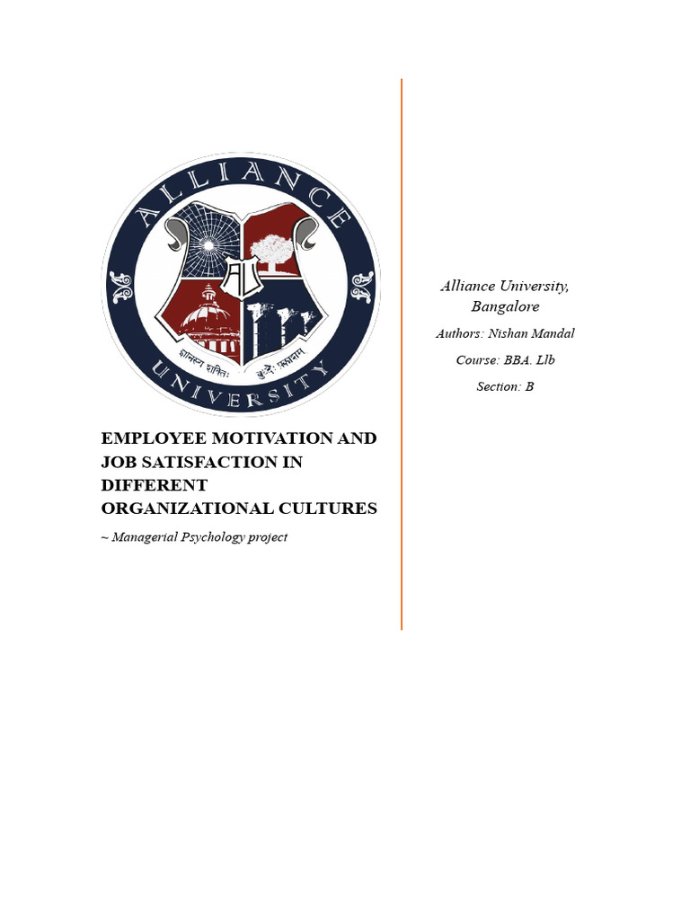 Employee Motivation and Job Satisfaction | PDF | Motivational | Motivation