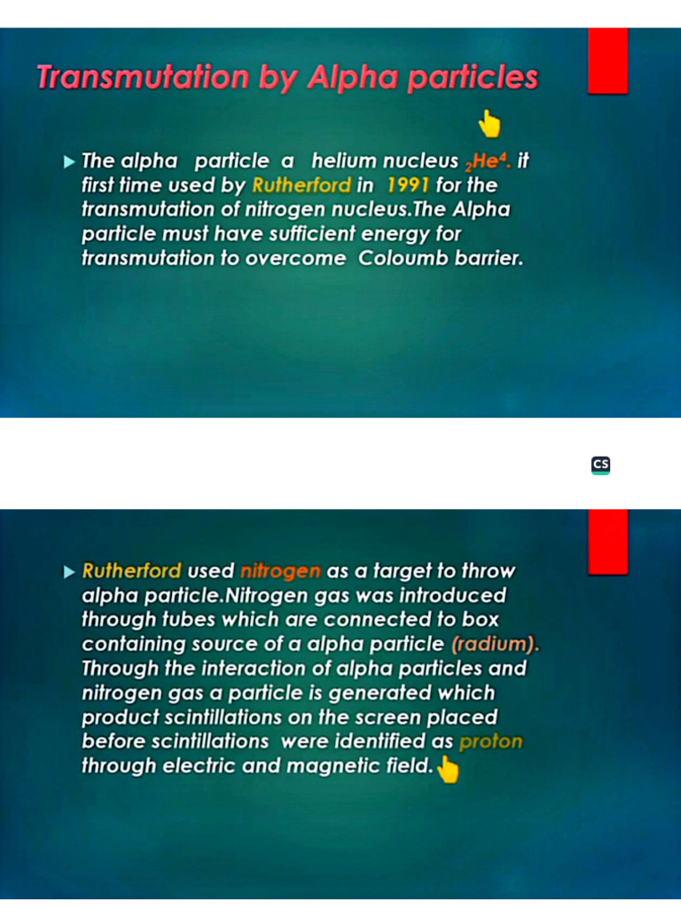 Transmutations of Alpha Particles | PDF