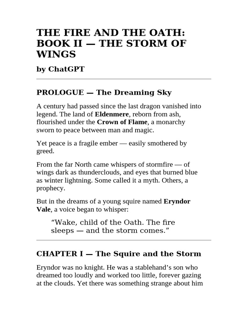 The Fire and The Oath 2 Second Part | PDF | Dragon