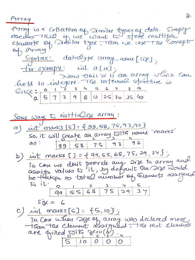 Introduction To Array5 | PDF