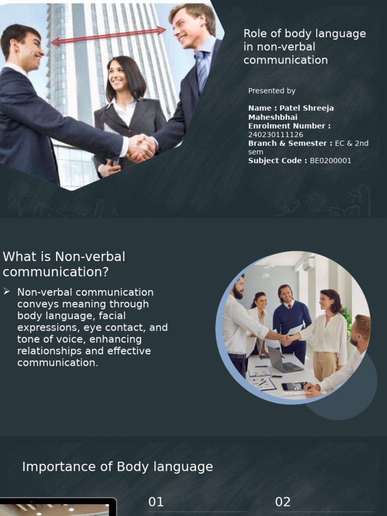 Understanding Body Language in Communication | PDF | Body Language ...