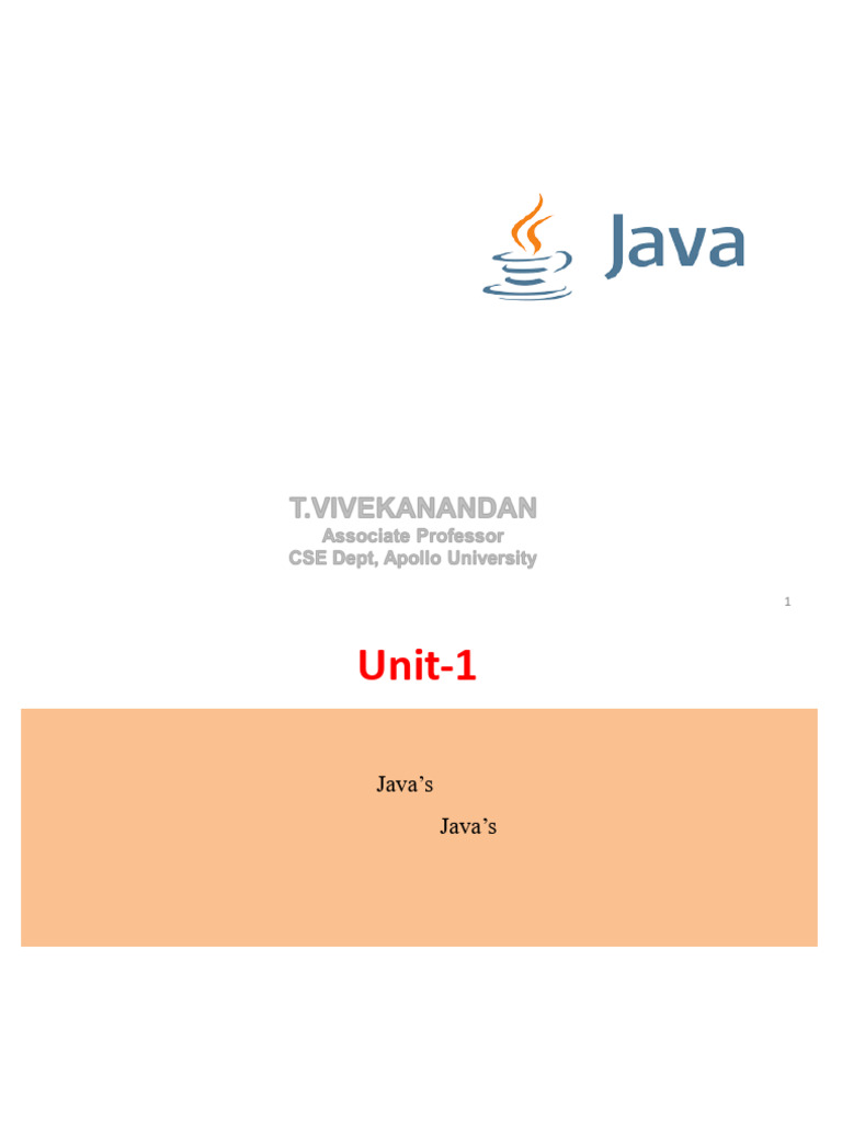 Java Overview: History & Concepts | PDF | Java (Programming Language ...