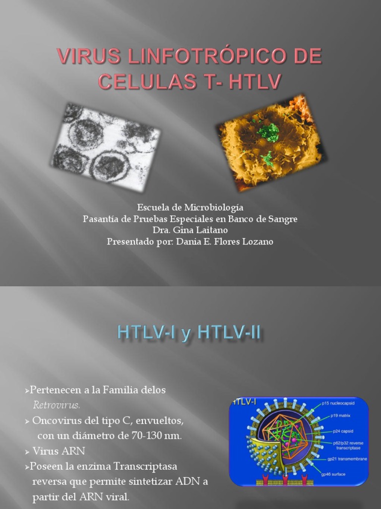 Virus Linfotrópico de Celulas T - HTLV | PDF | Virus | Especialidades ...