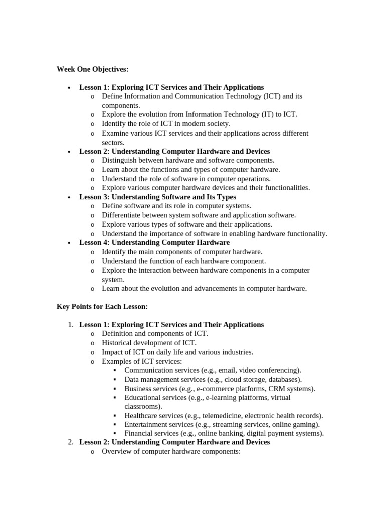 Week Two Exploring ICT Servies | PDF | Printer (Computing) | Solid ...