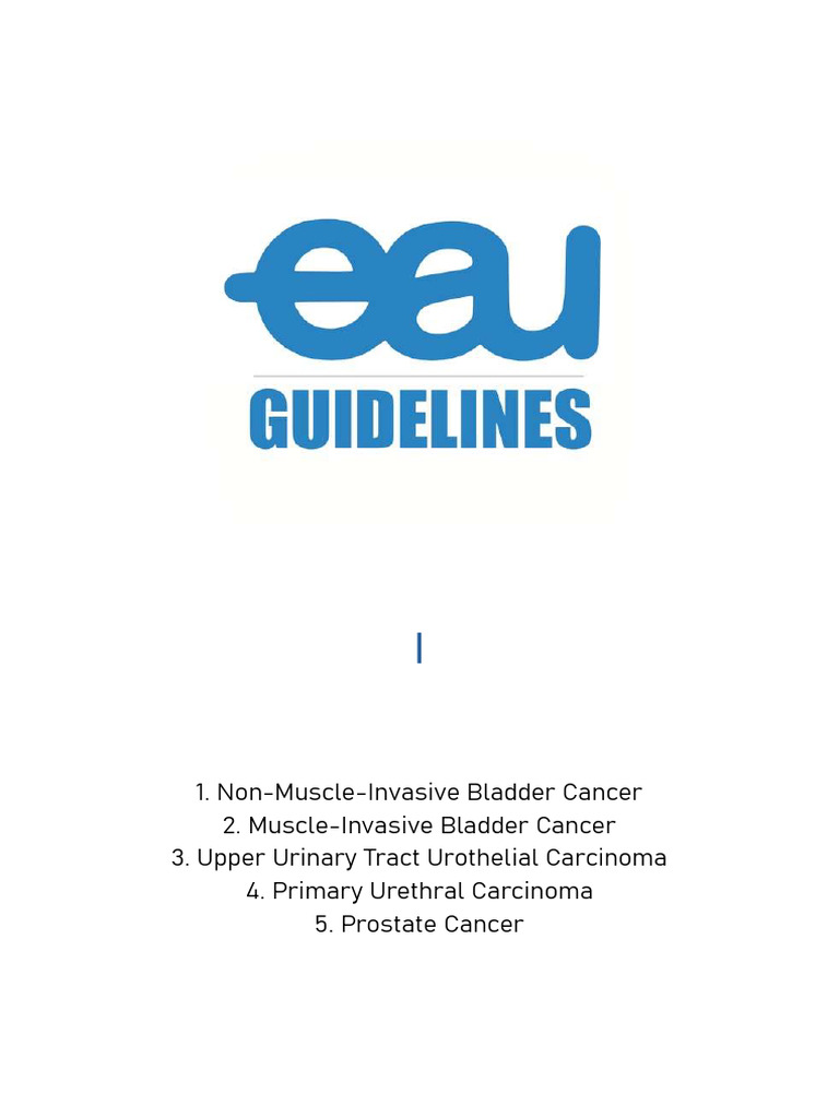 EAU Guidelines: Non-Muscle-Invasive Bladder Cancer | PDF | Evidence ...