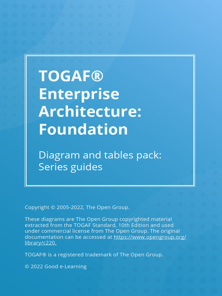 TOGAF® Enterprise Architecture Diagrams | PDF | Enterprise Architecture ...