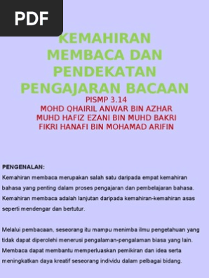 Kemahiran Membaca Pdf