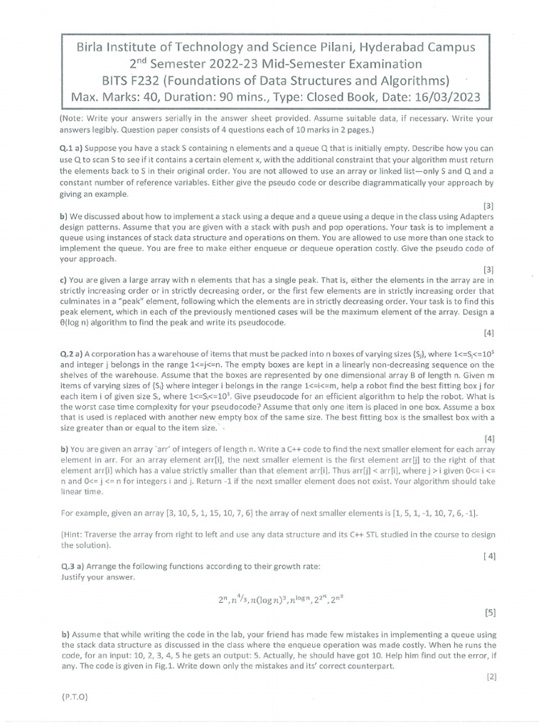 Mid Sem 5 | PDF