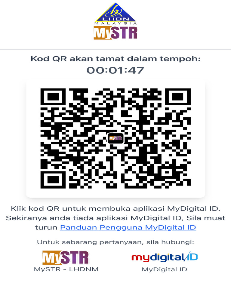 Kod QR MyDigital ID dan Panduan Pengguna | PDF