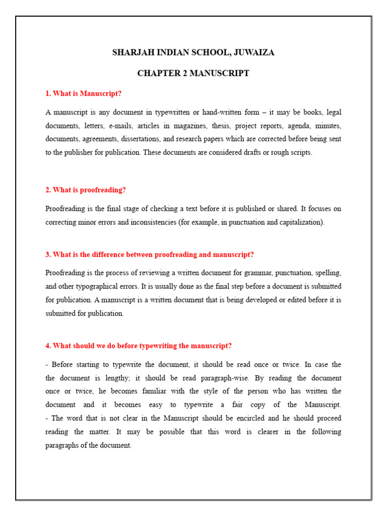 L2 Manuscript | PDF | Proofreading | Manuscript
