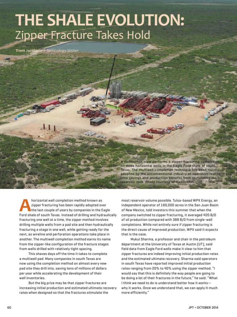 Zipper Fracturing in Eagle Ford Shale | PDF | Petroleum Reservoir