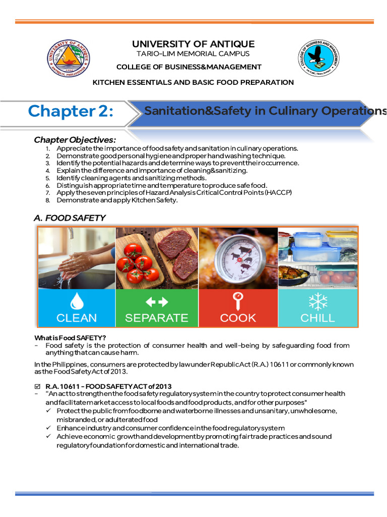 Food Safety and Sanitation Essentials | PDF | Refrigerator | Knife